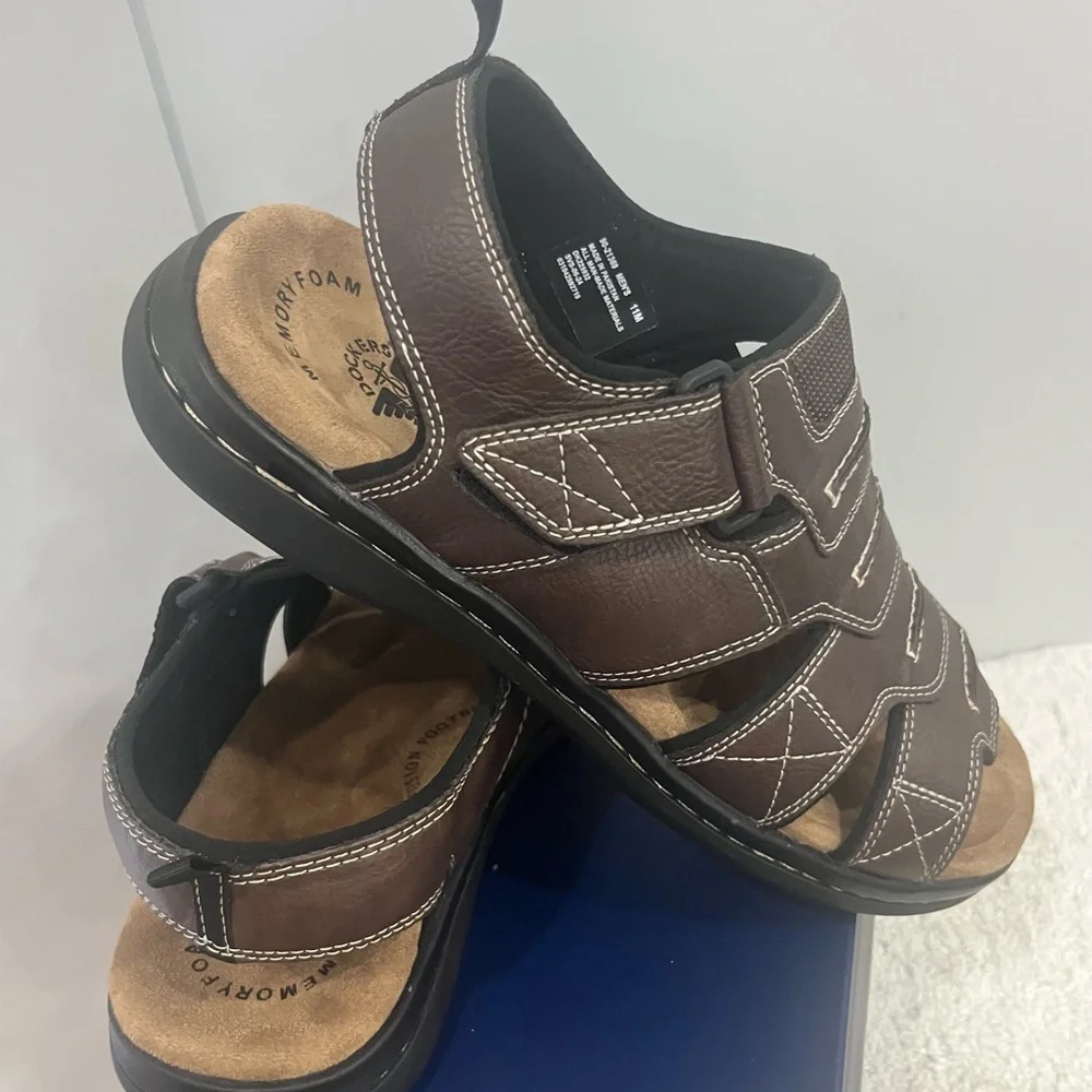 Dockers‎ Men's Dark Brown Strap Sandals